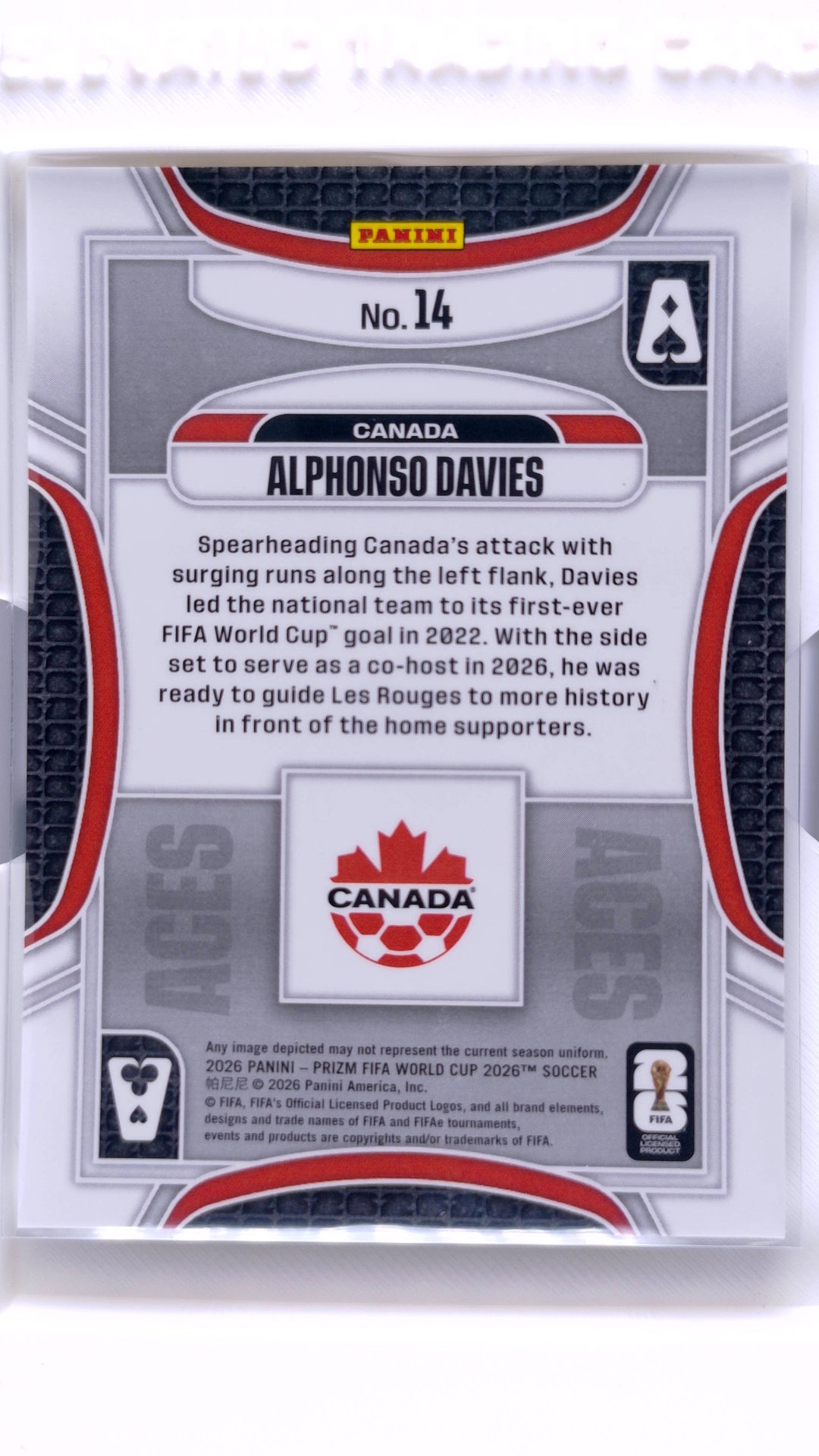 #14 Alphonso Davies Aces - back