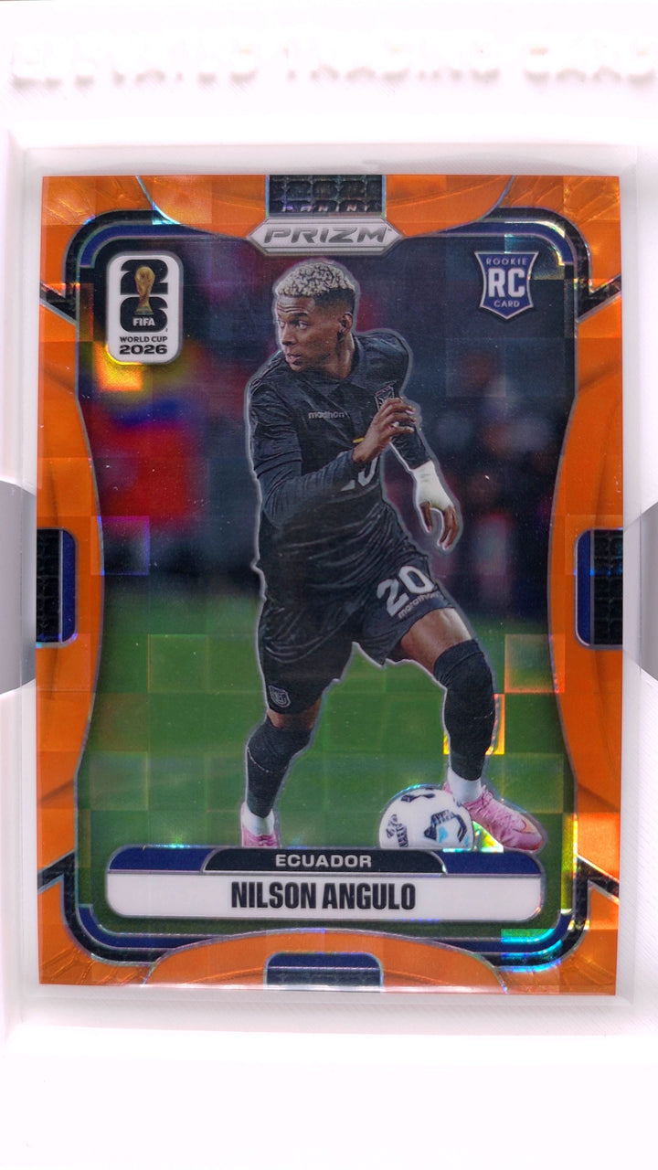 2026 Panini Prizm FIFA World Cup Soccer Nilson Angulo #215 Orange Pandora #25/215 — Front