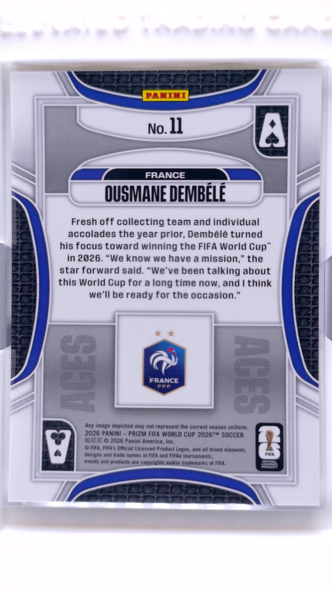 #11 Ousmane Dembele Aces - back