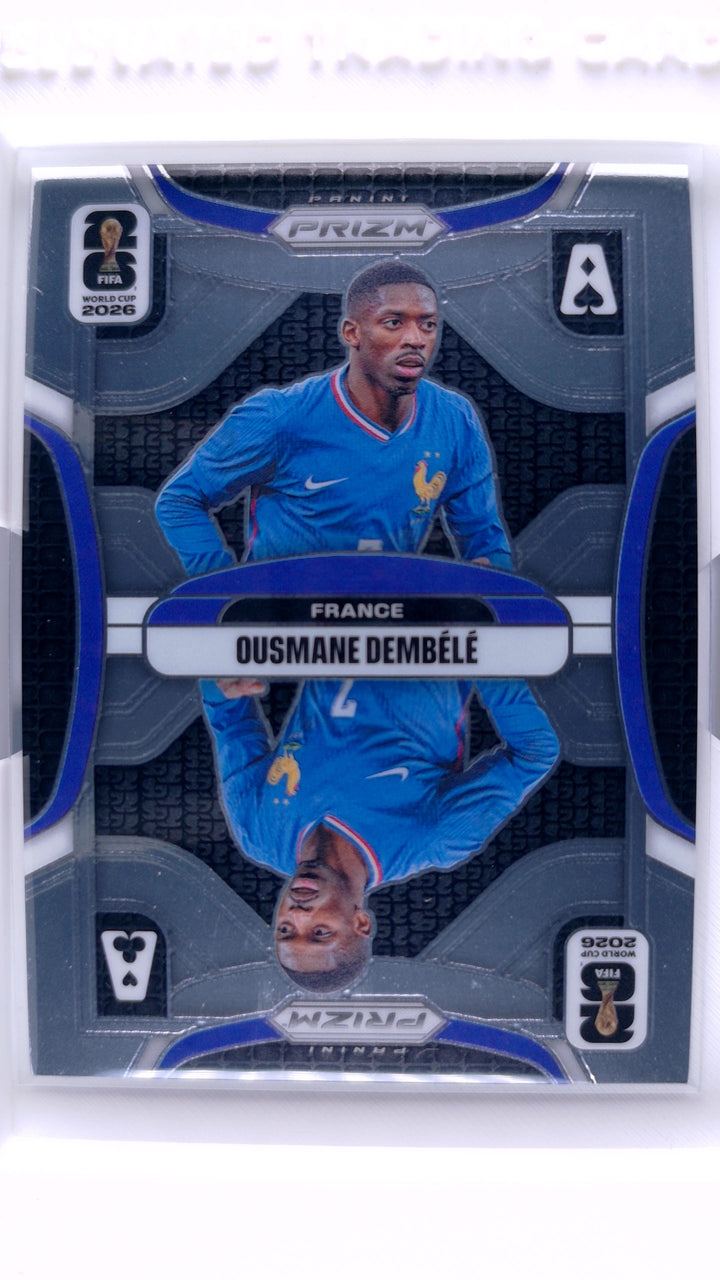 2026 Panini Prizm FIFA World Cup Soccer Ousmane Dembele #11 Aces — Front