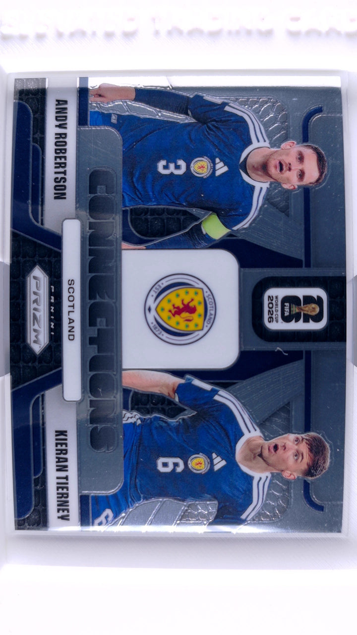 2026 Panini Prizm FIFA World Cup Soccer Andy Robertson/Kieran Tierney #2 Connections — Front