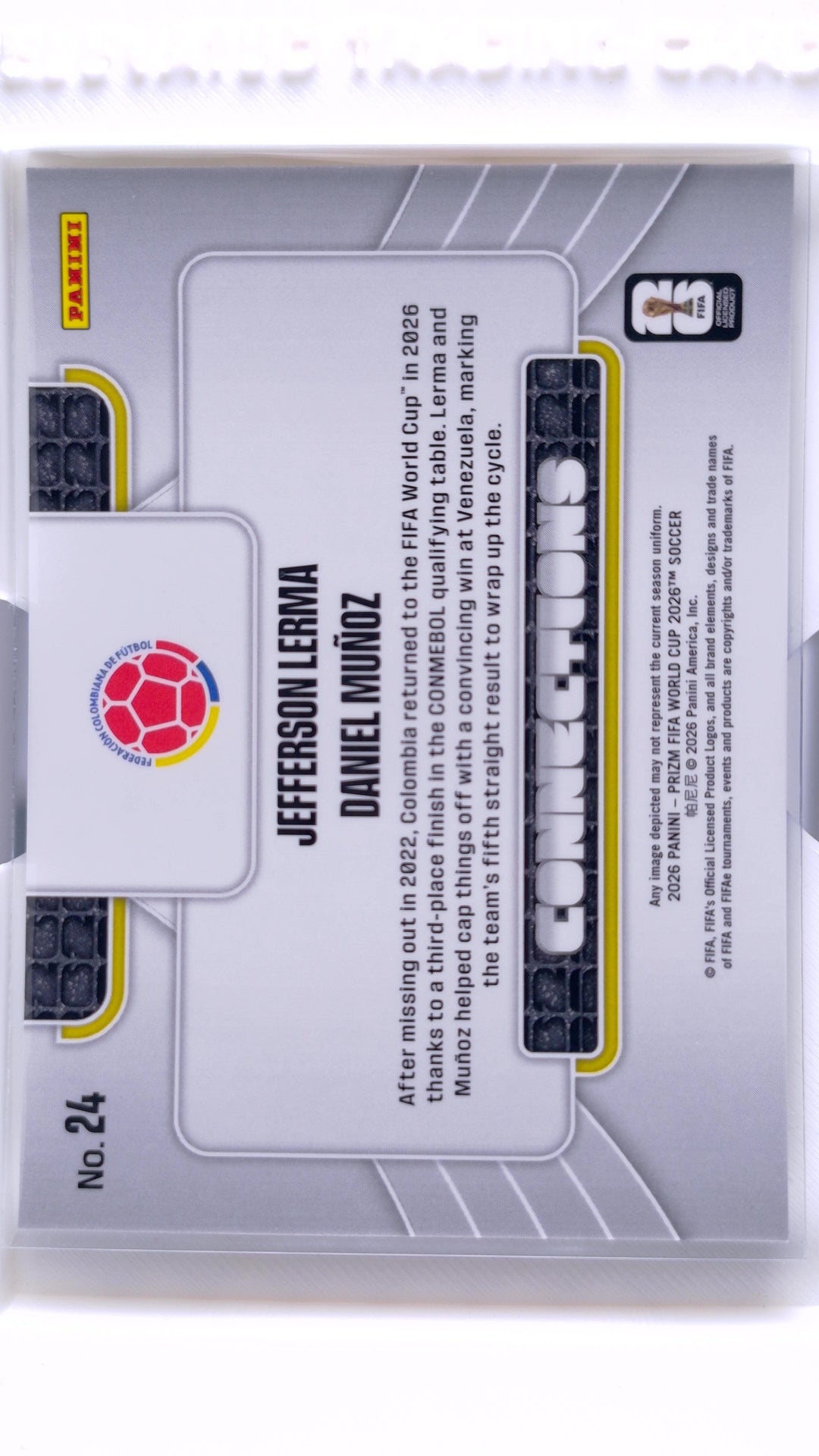 #24 Daniel Munoz/Jefferson Lerma Connections - back