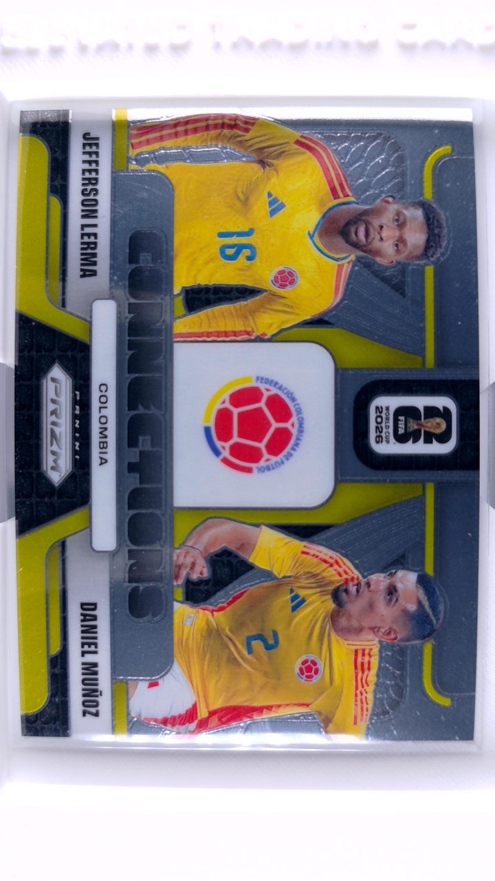 2026 Panini Prizm FIFA World Cup Soccer Daniel Munoz/Jefferson Lerma #24 Connections — Front