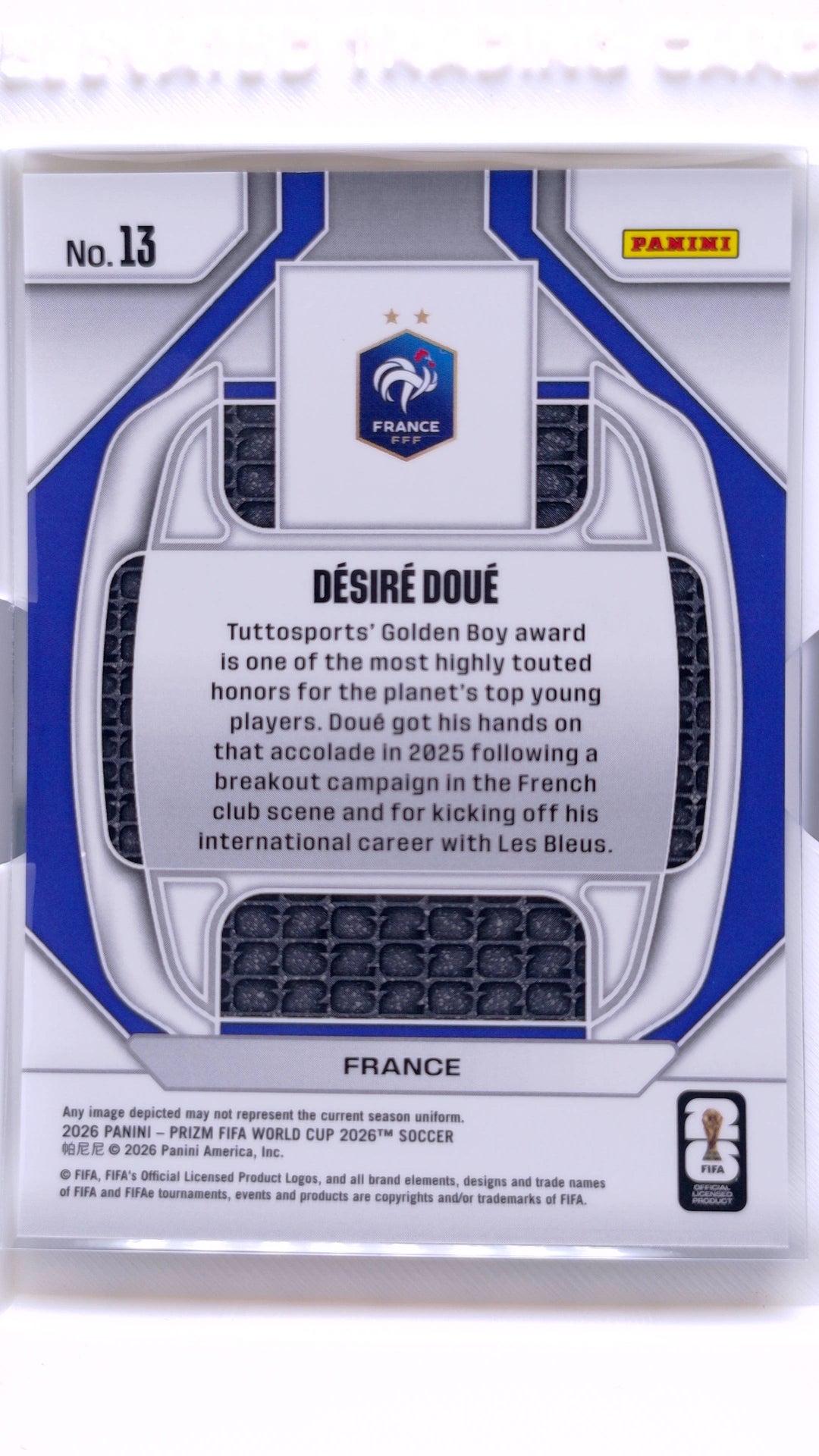 #13 Desire Doue New Era - back