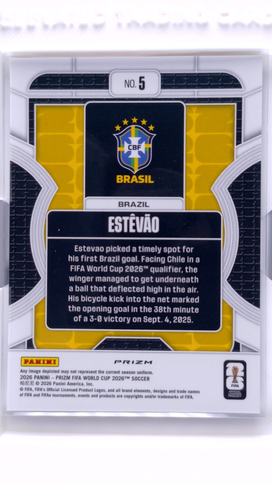 #5 Estevao Phenomenon Silver - back