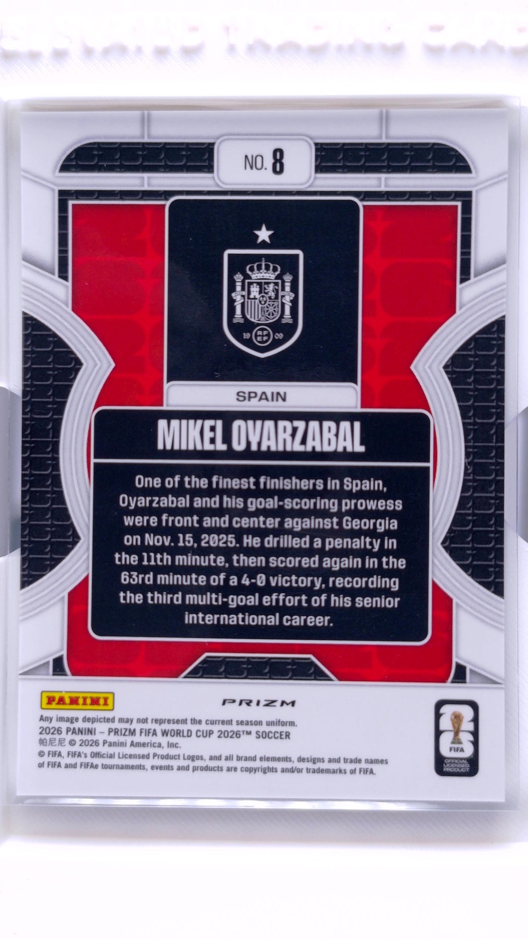 #8 Mikel Oyarzabal Phenomenon - back