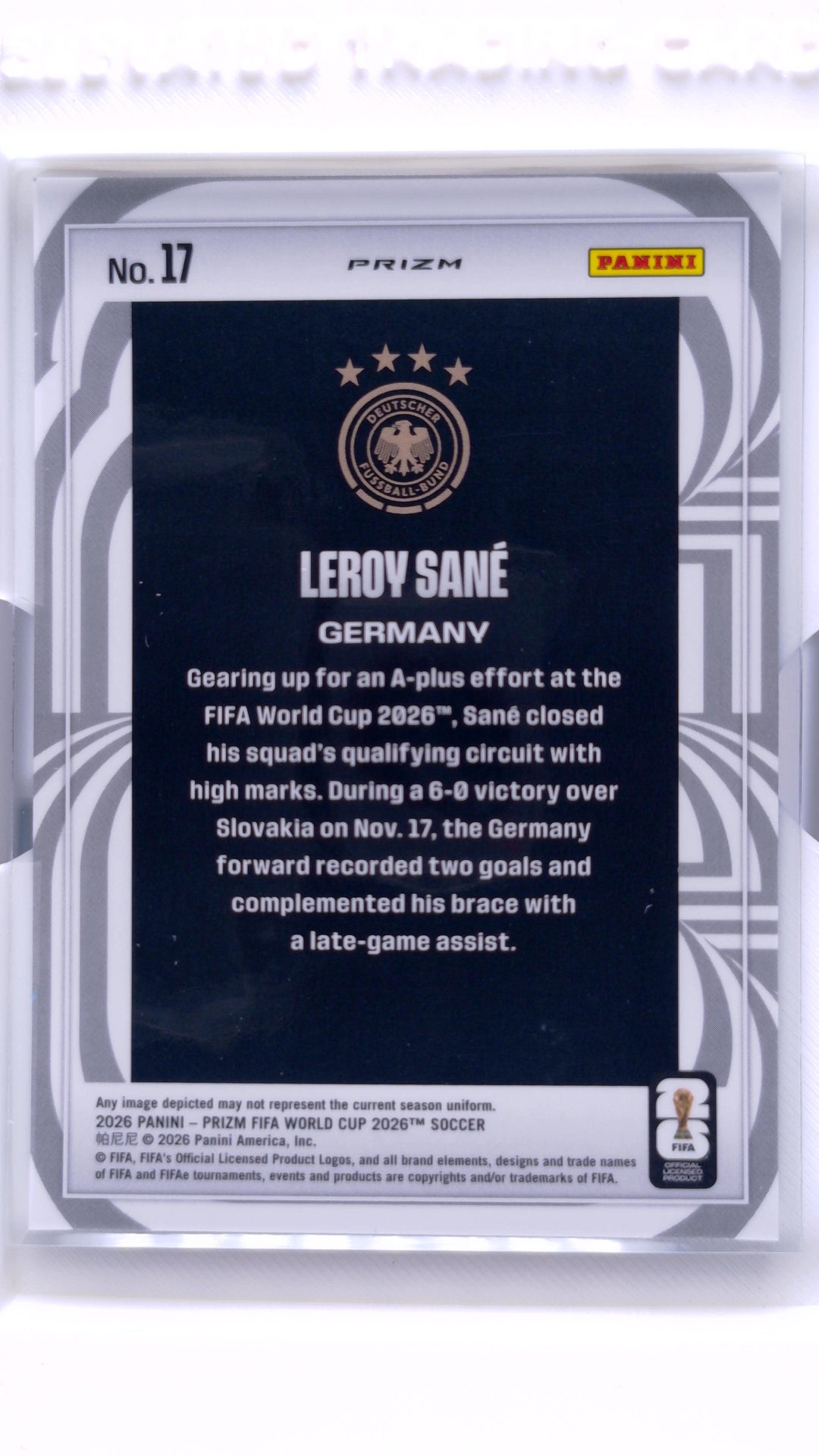 #17 Leroy Sane Screamers - back