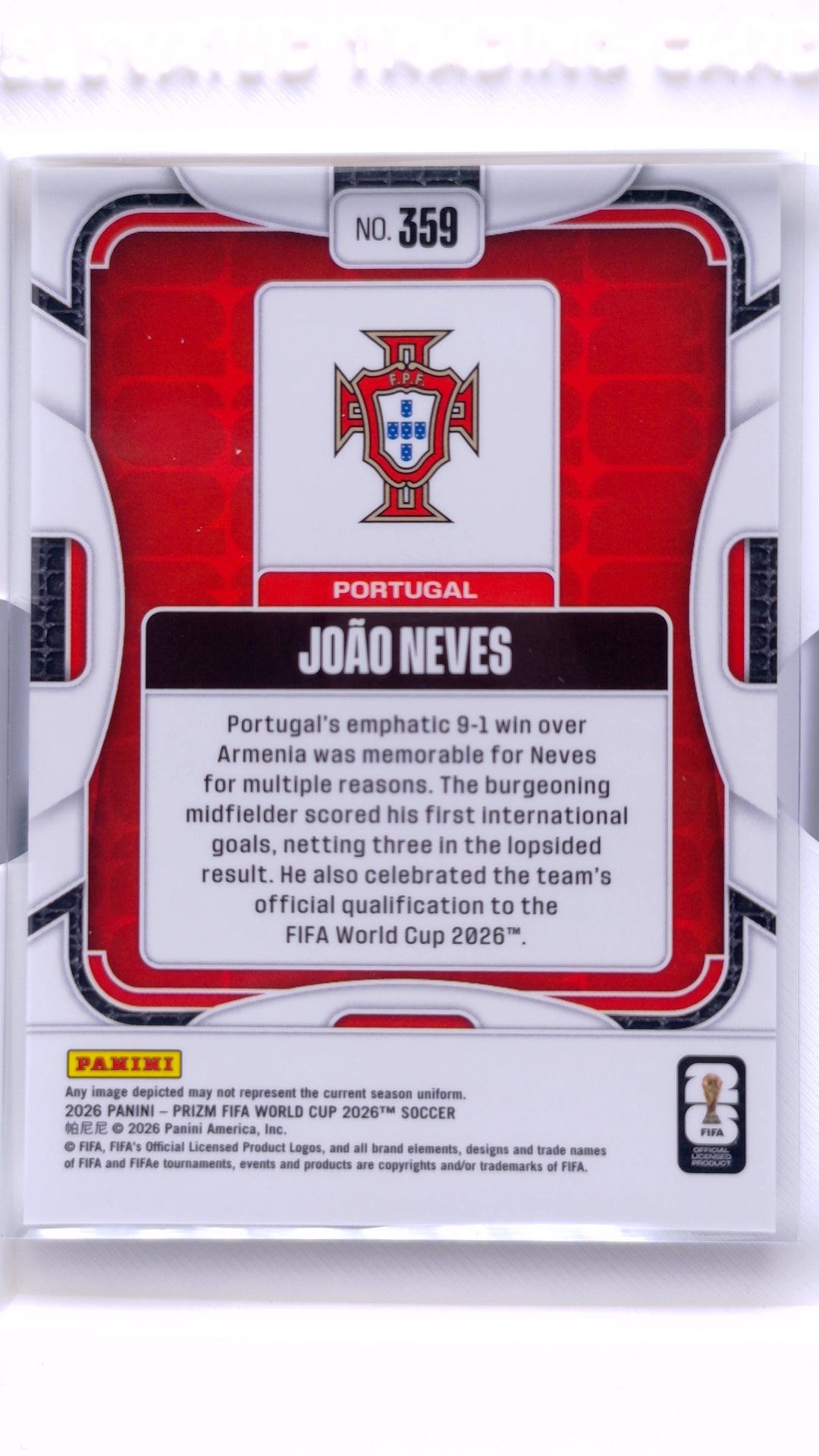 #359 Joao Neves - back
