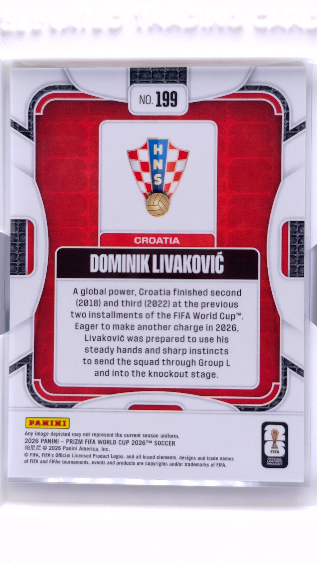 #199 Dominik Livakovic - back
