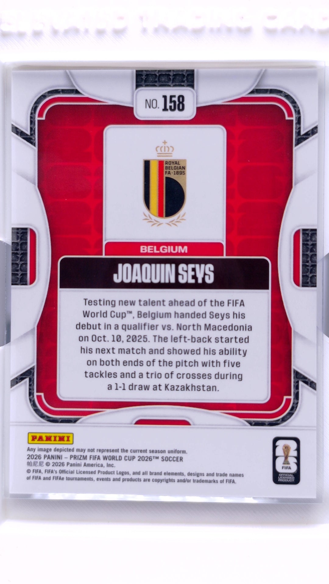 #158 Joaquin Seys - back