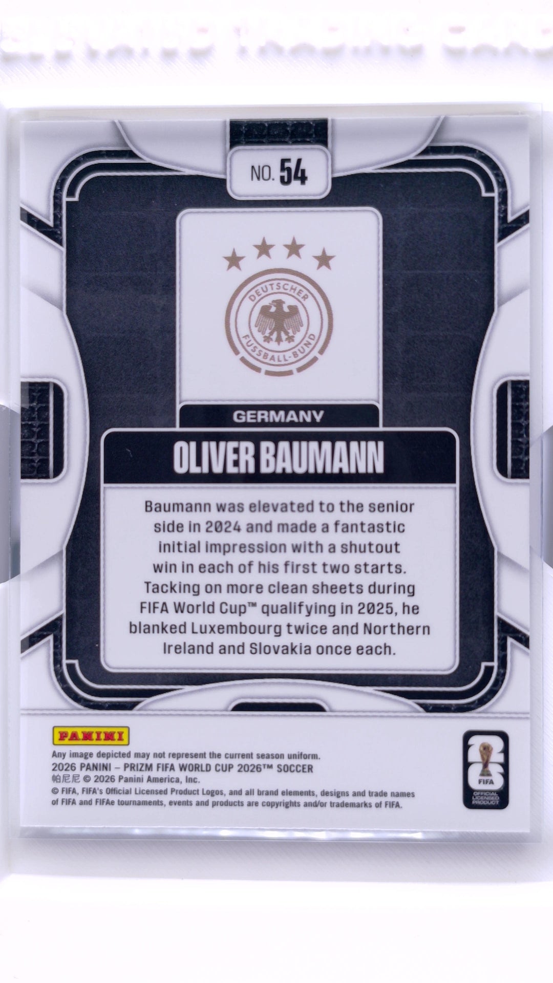 #54 Oliver Baumann - back