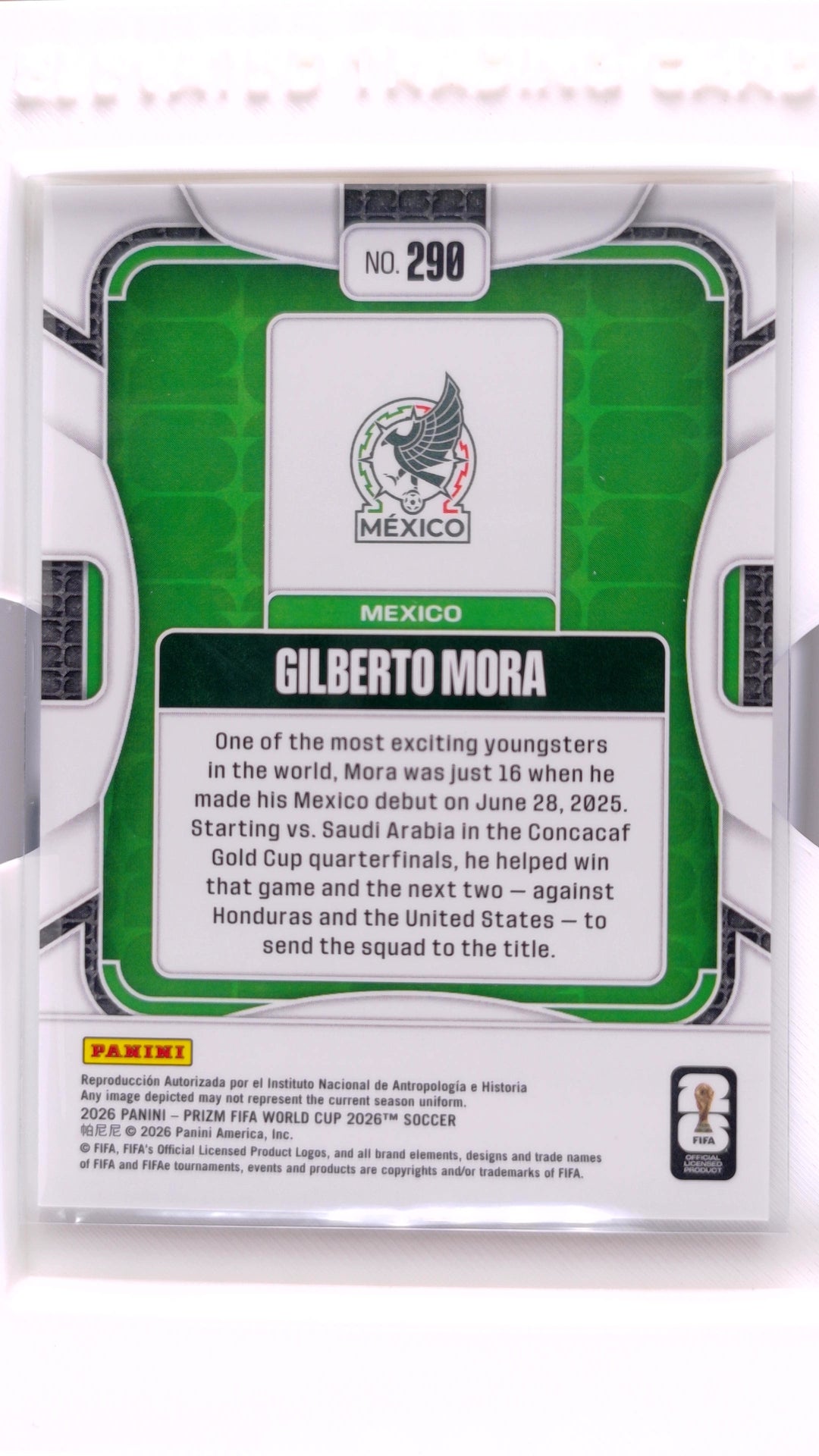 #290 Gilberto Mora - back