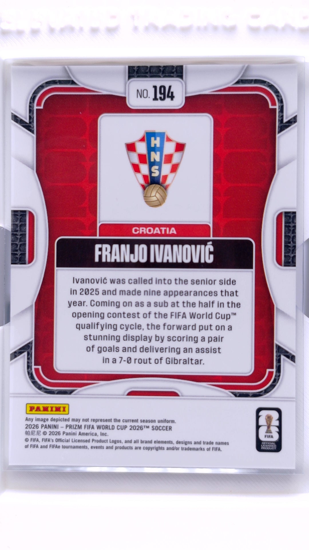 #194 Franjo Ivanovic - back