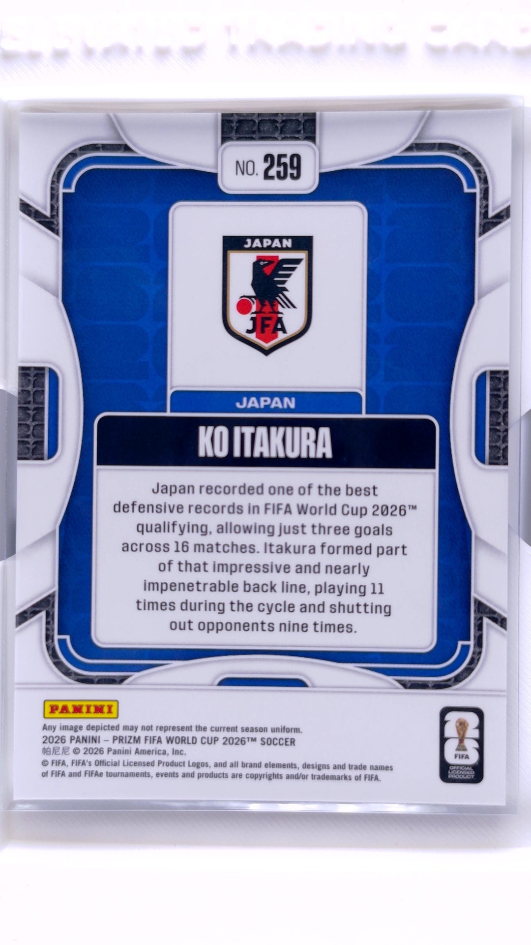 #259 Ko Itakura - back