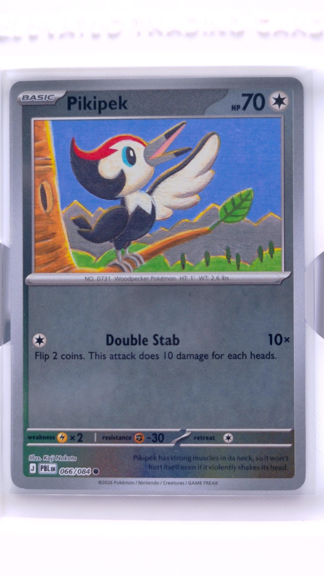 #66 Pikipek Reverse Holo Common - front