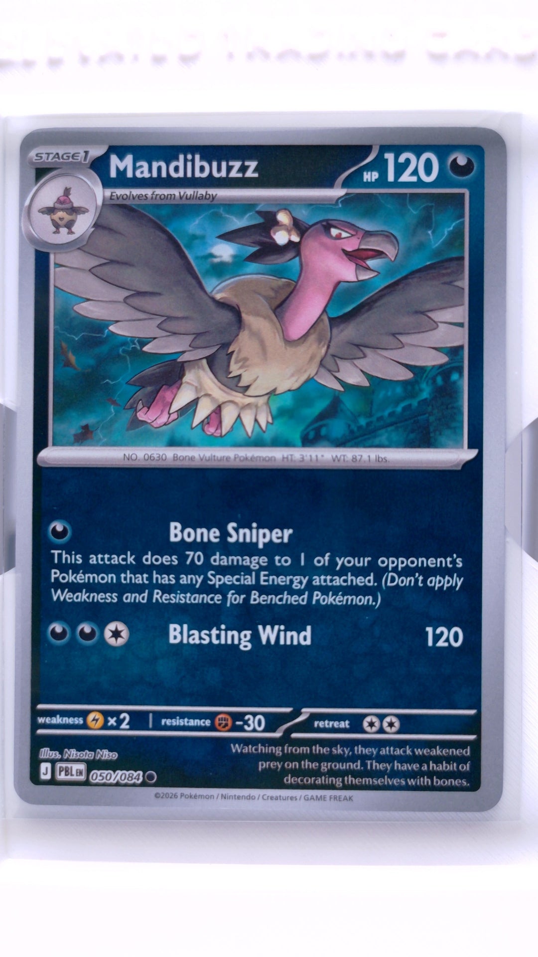 #50 Mandibuzz Reverse Holo Common - front