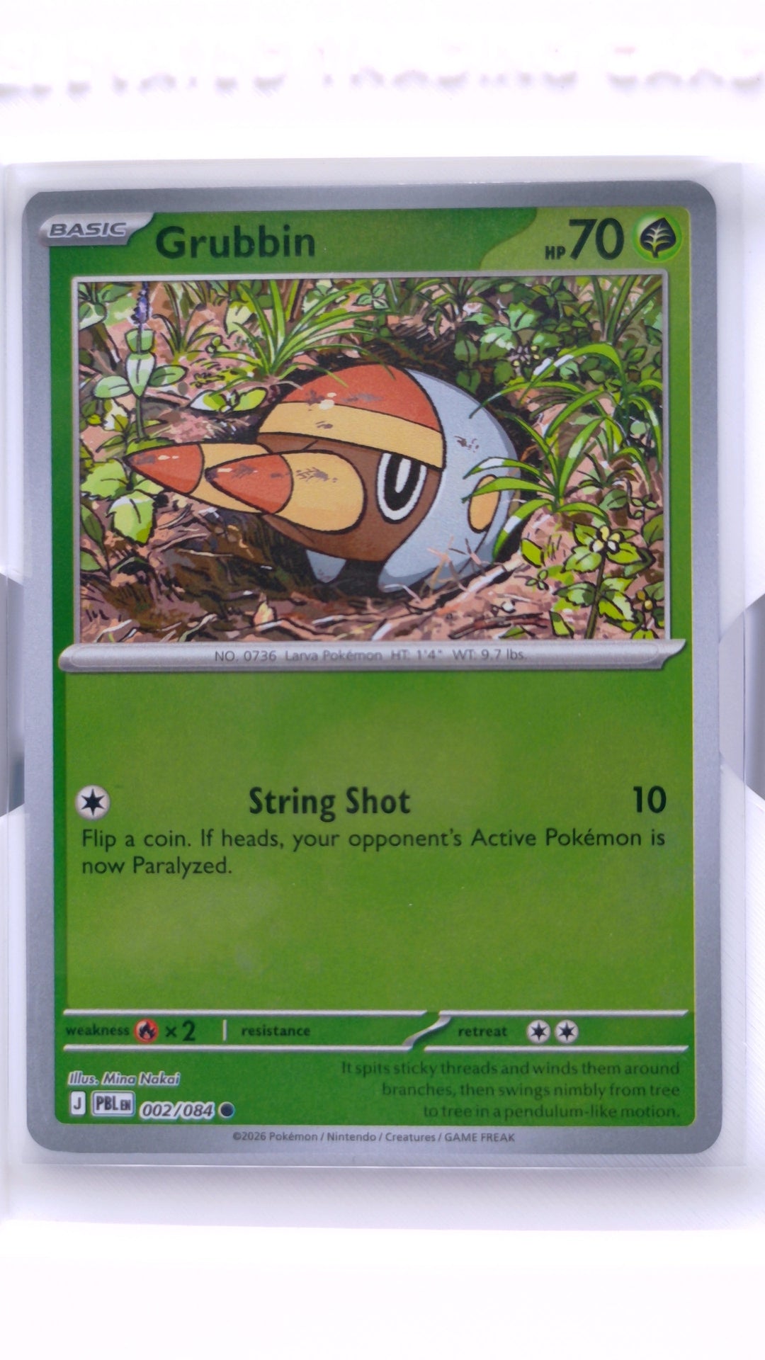 #2 Grubbin Reverse Holo Common - front