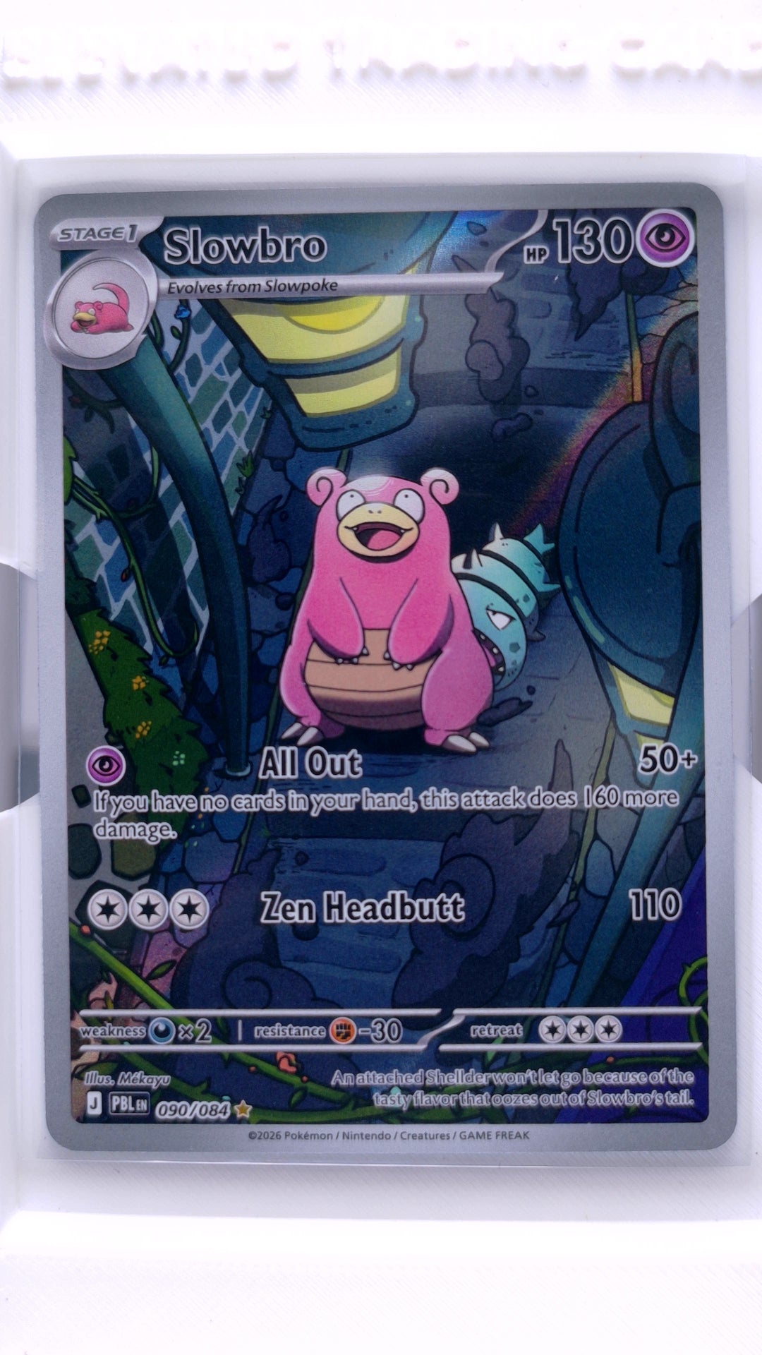 #90 Slowbro Illustration Rare - front