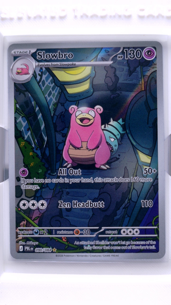 Pokémon TCG: Mega Evolution — Pitch Black Slowbro #090/084 Illustration Rare — Front