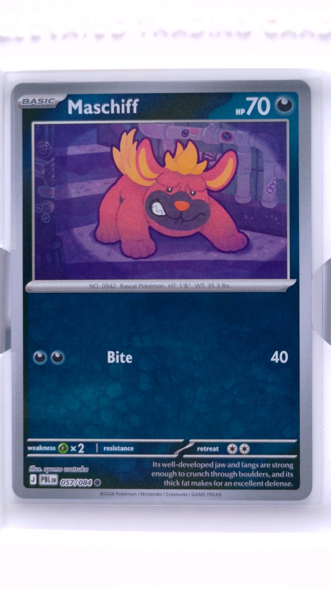 #57 Maschiff Reverse Holo Common - front