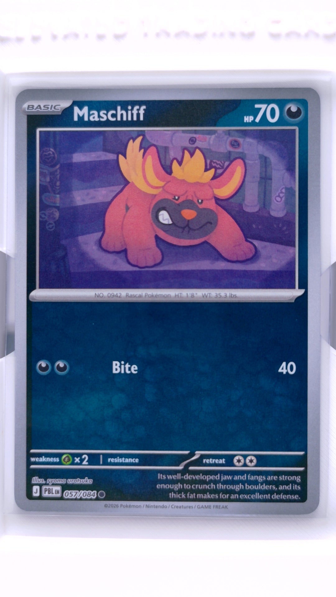 #57 Maschiff Reverse Holo Common - front