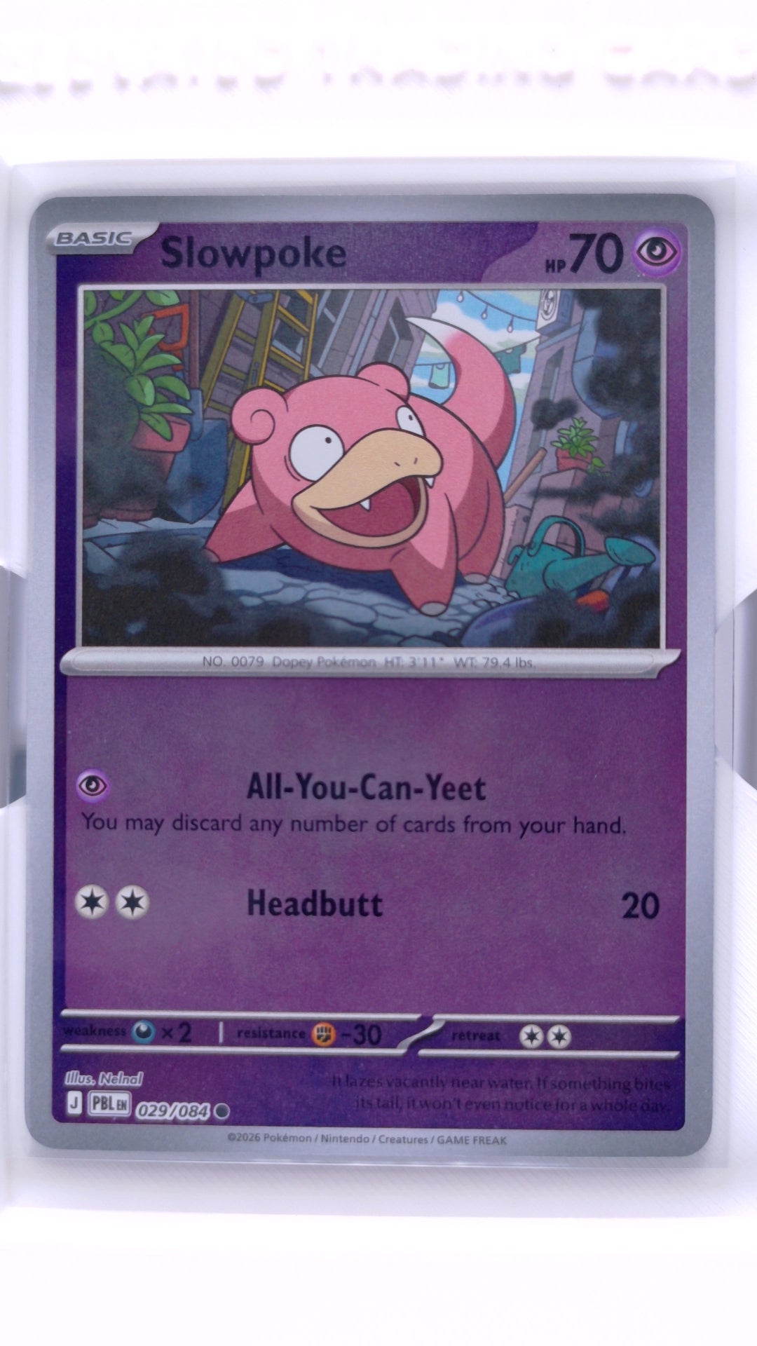 #29 Slowpoke Reverse Holo Common - front