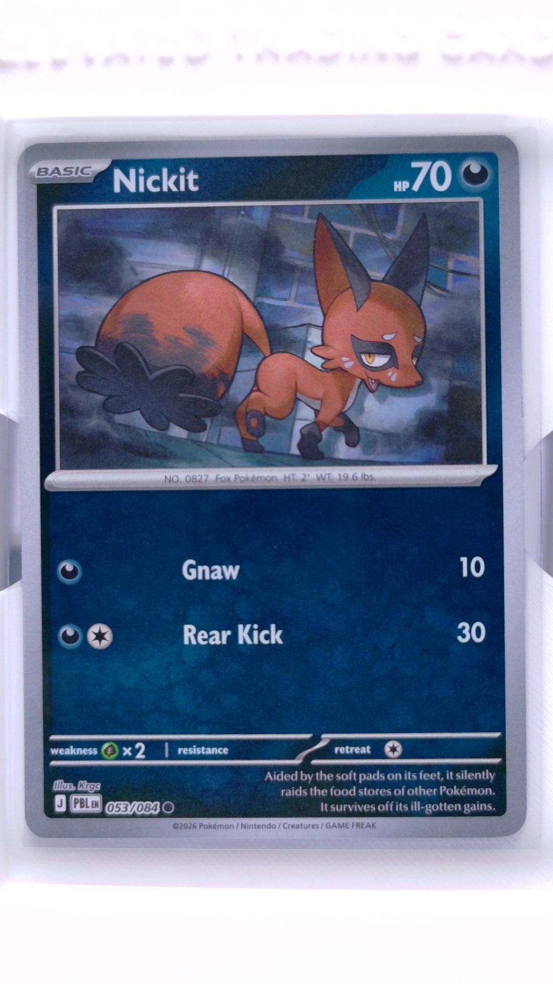 #53 Nickit Reverse Holo Common - front