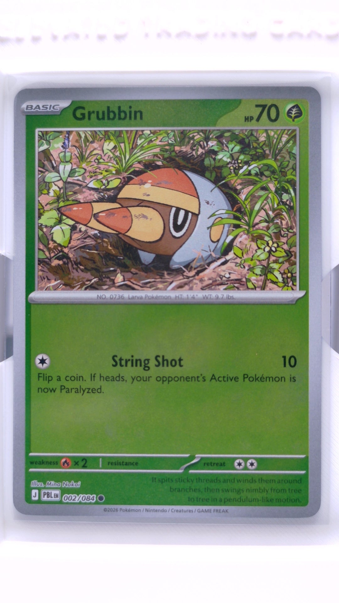 #2 Grubbin Reverse Holo Common - front