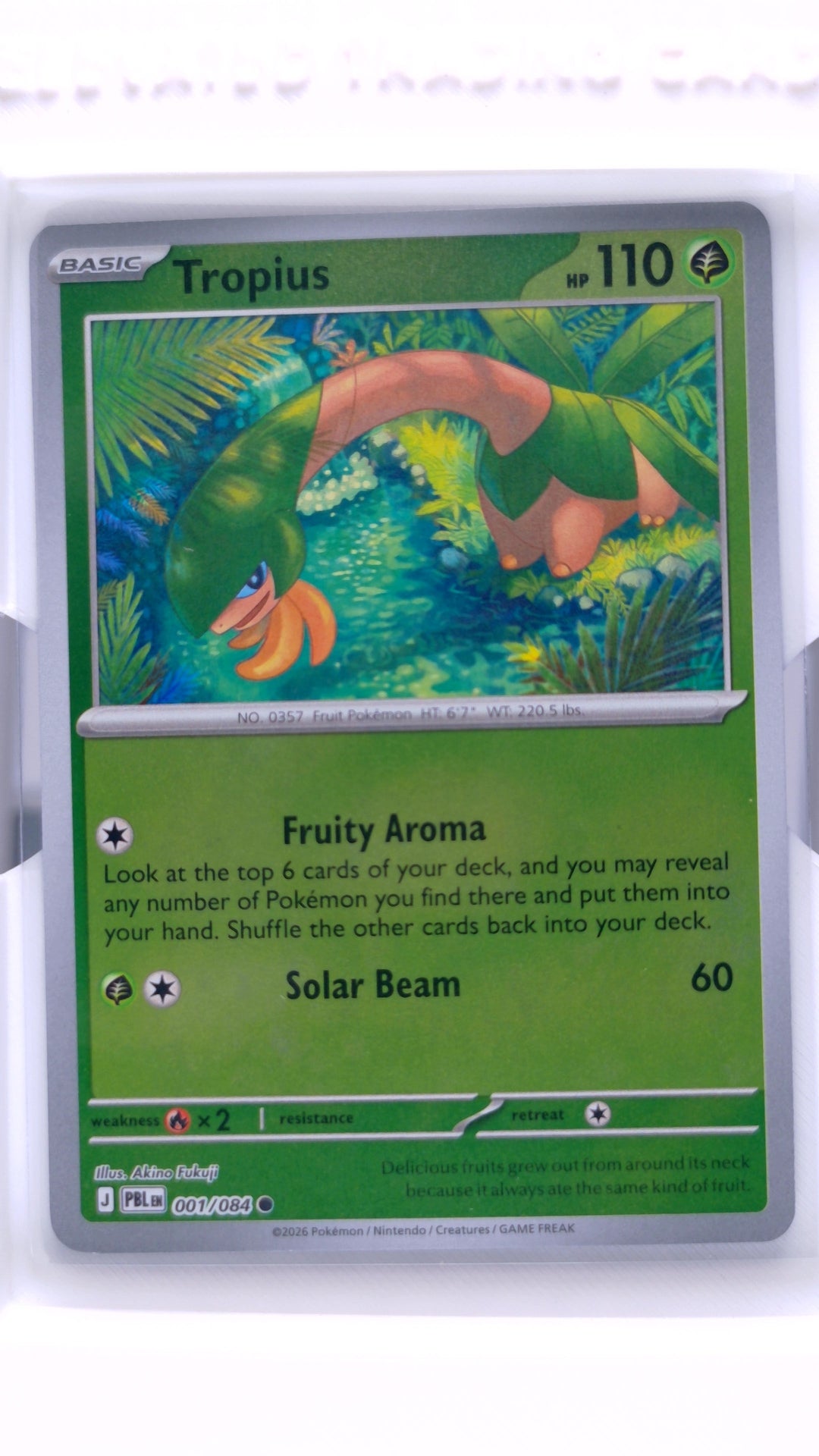 #1 Tropius Reverse Holo Common - front