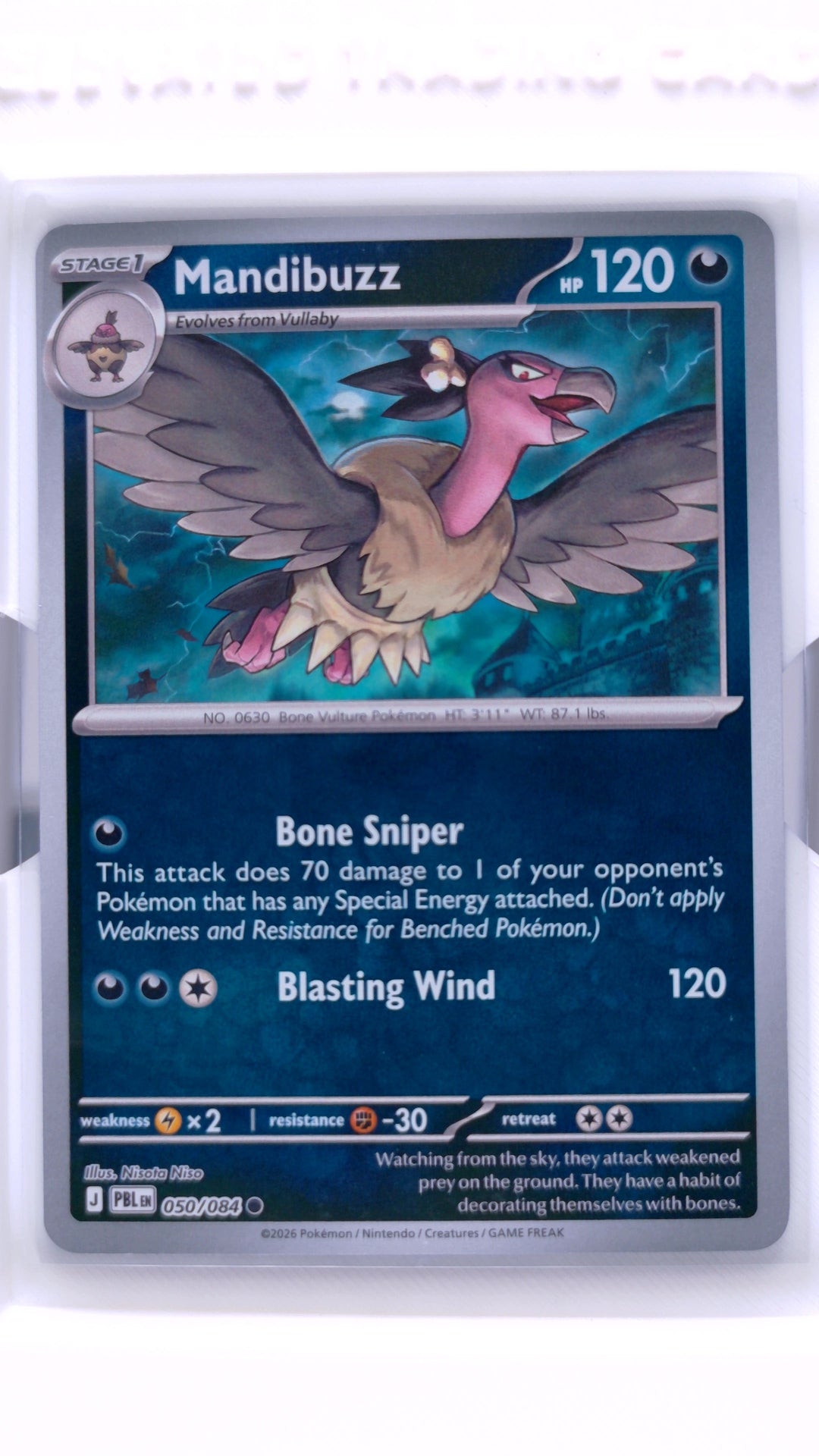 #50 Mandibuzz Reverse Holo Common - front