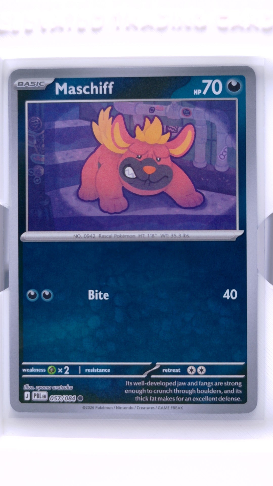 #57 Maschiff Reverse Holo Common - front