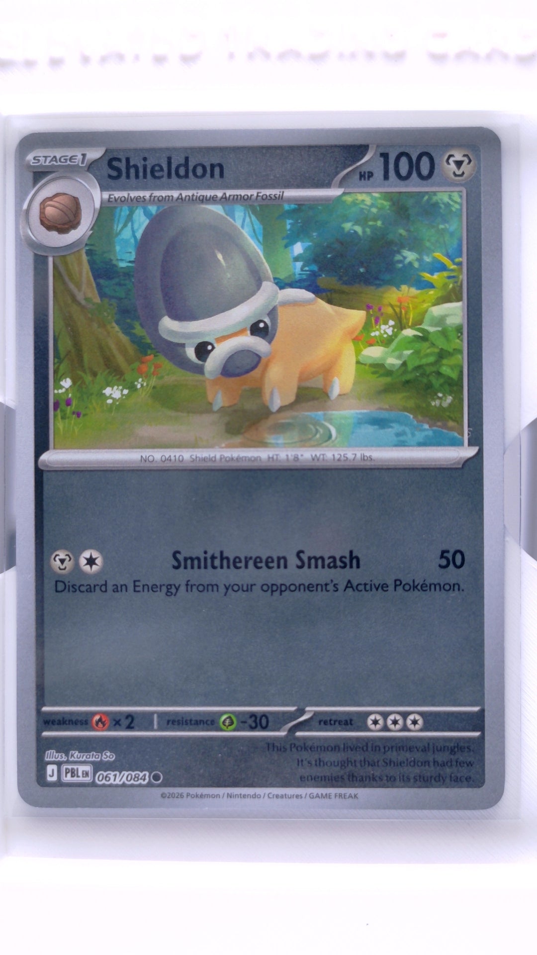 #61 Shieldon Reverse Holo Common - front