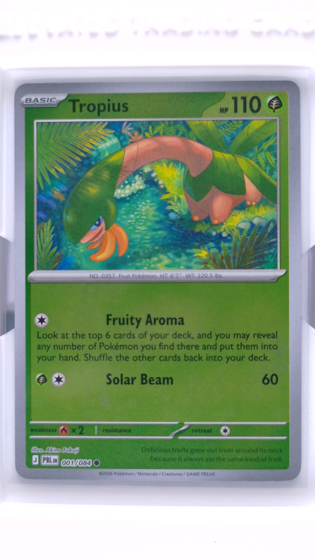 #1 Tropius Reverse Holo Common - front