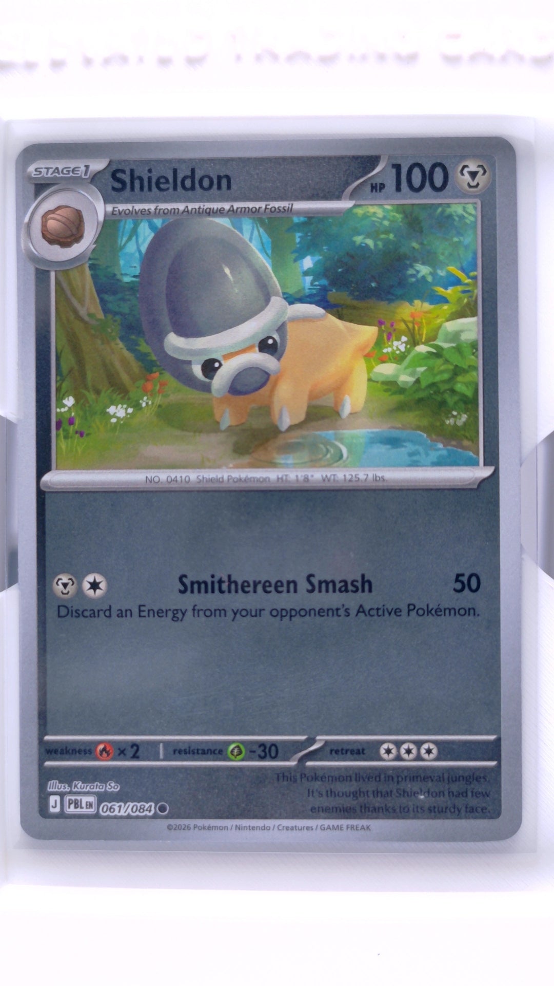 #61 Shieldon Reverse Holo Common - front