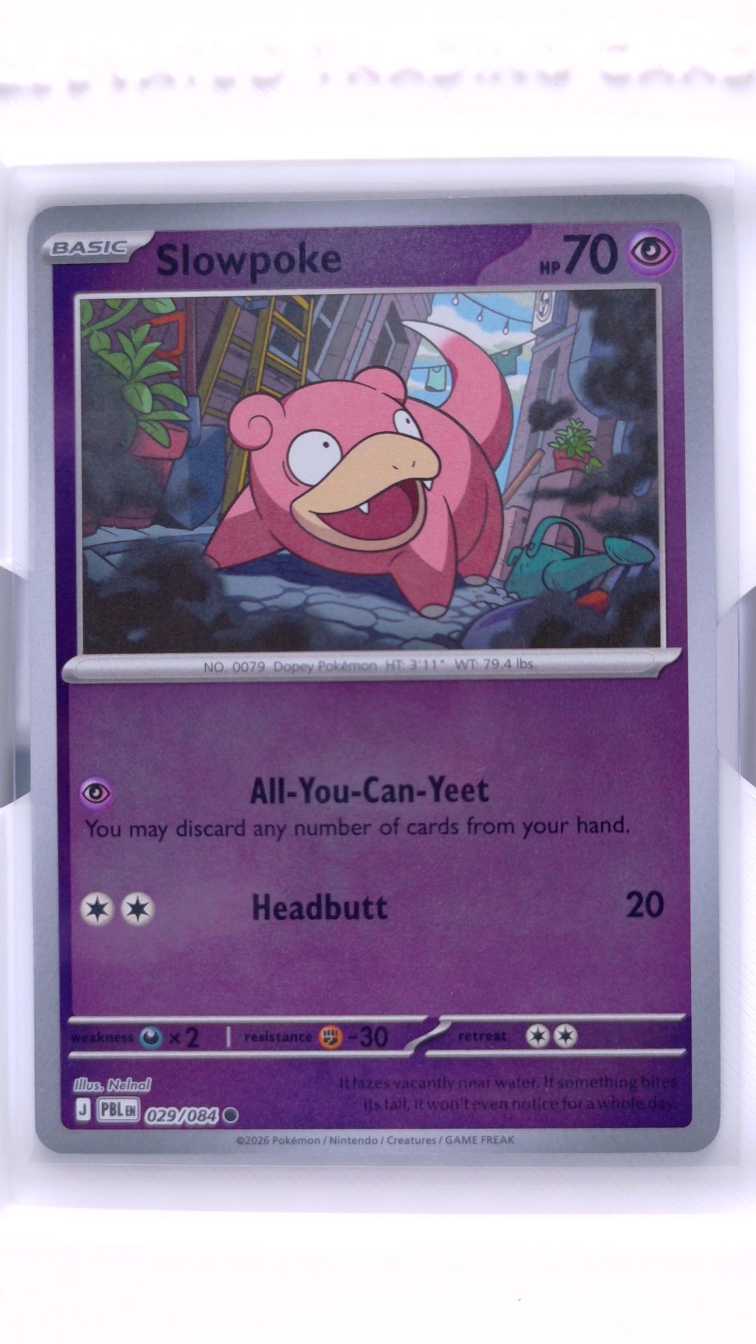 #29 Slowpoke Reverse Holo Common - front