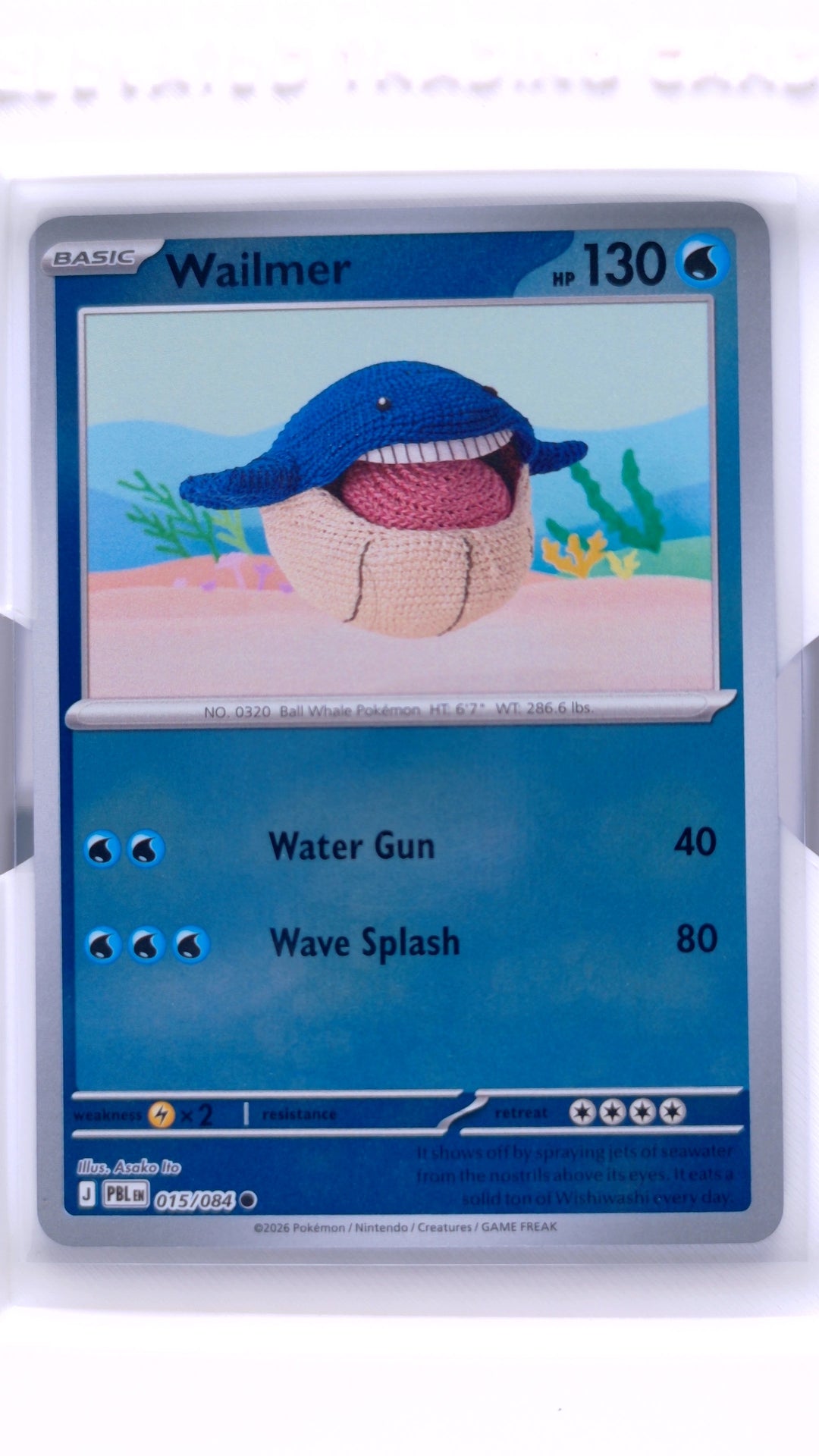#15 Wailmer Reverse Holo Common - front
