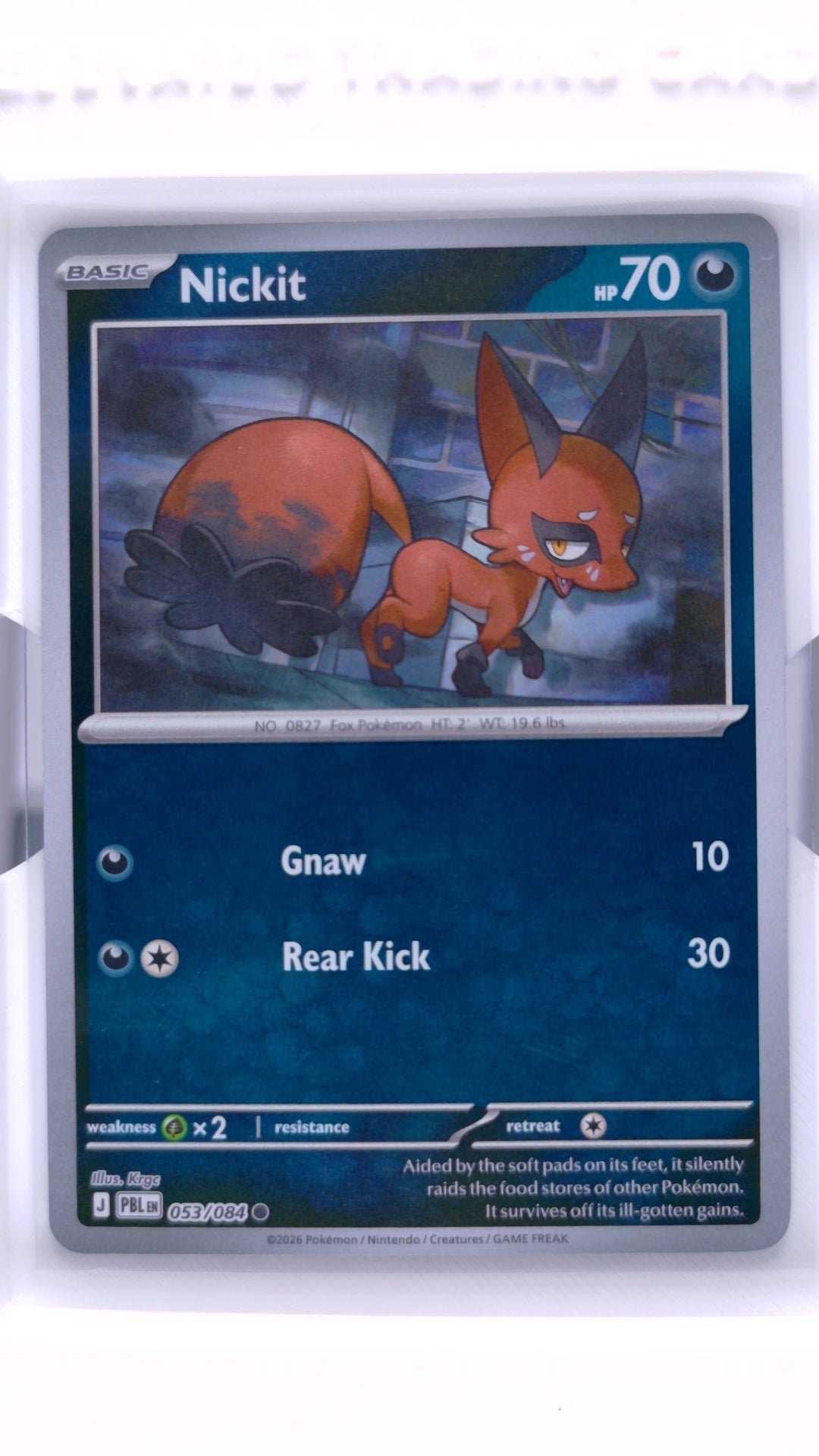 #53 Nickit Reverse Holo Common - front