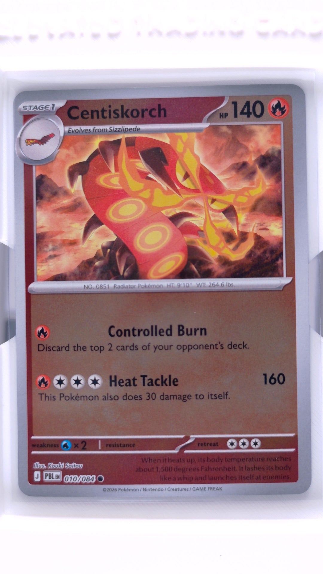 #10 Centiskorch Reverse Holo Common - front