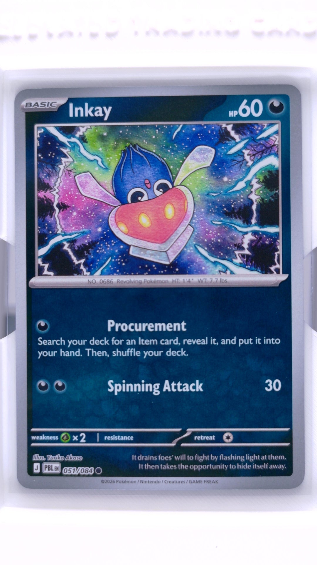 #51 Inkay Reverse Holo Common - front