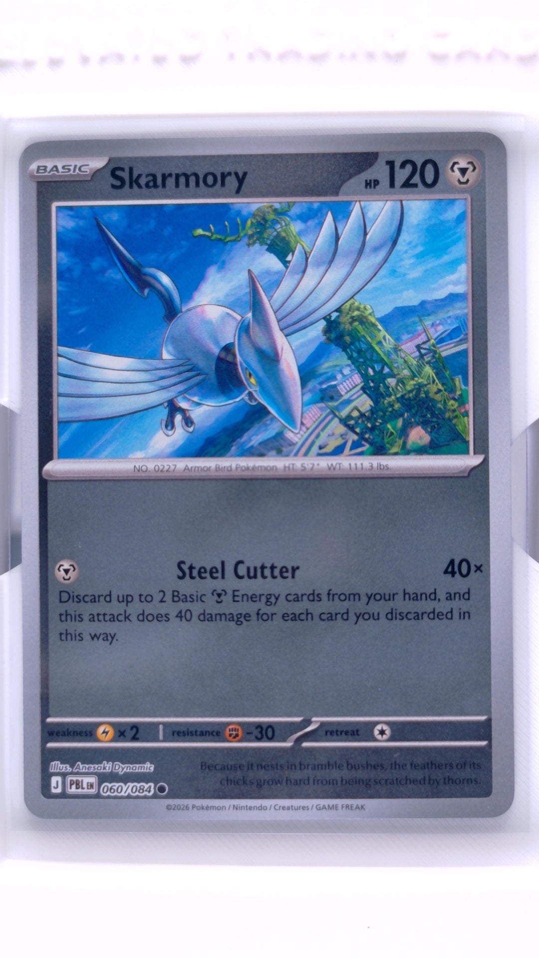 #60 Skarmory Reverse Holo Common - front