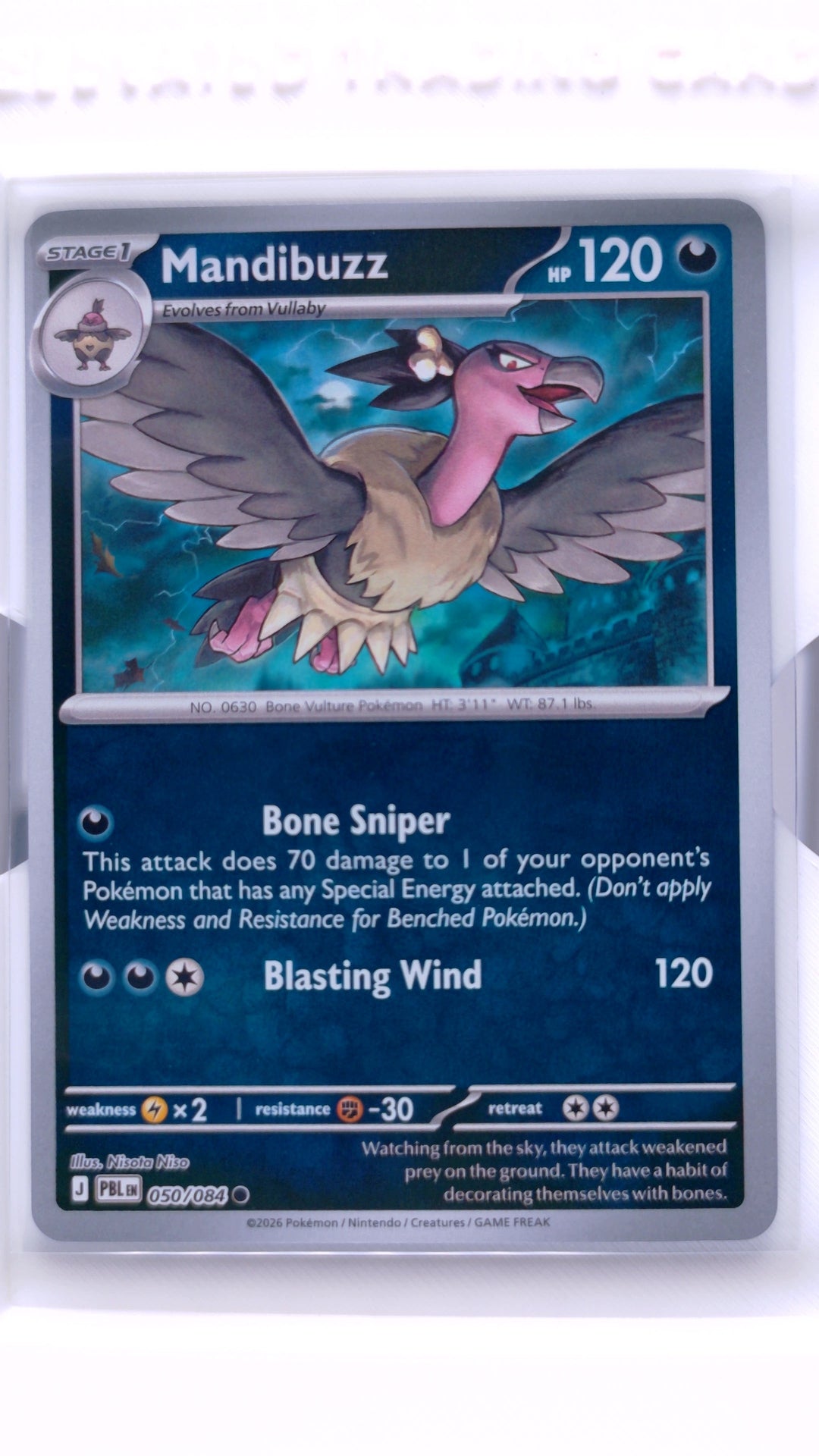 #50 Mandibuzz Reverse Holo Common - front