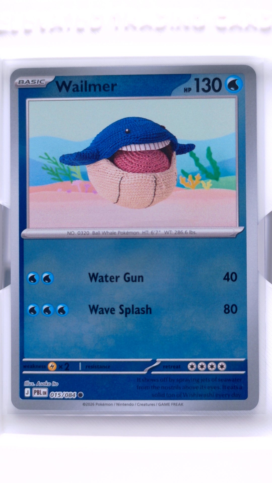 #15 Wailmer Reverse Holo Common - front