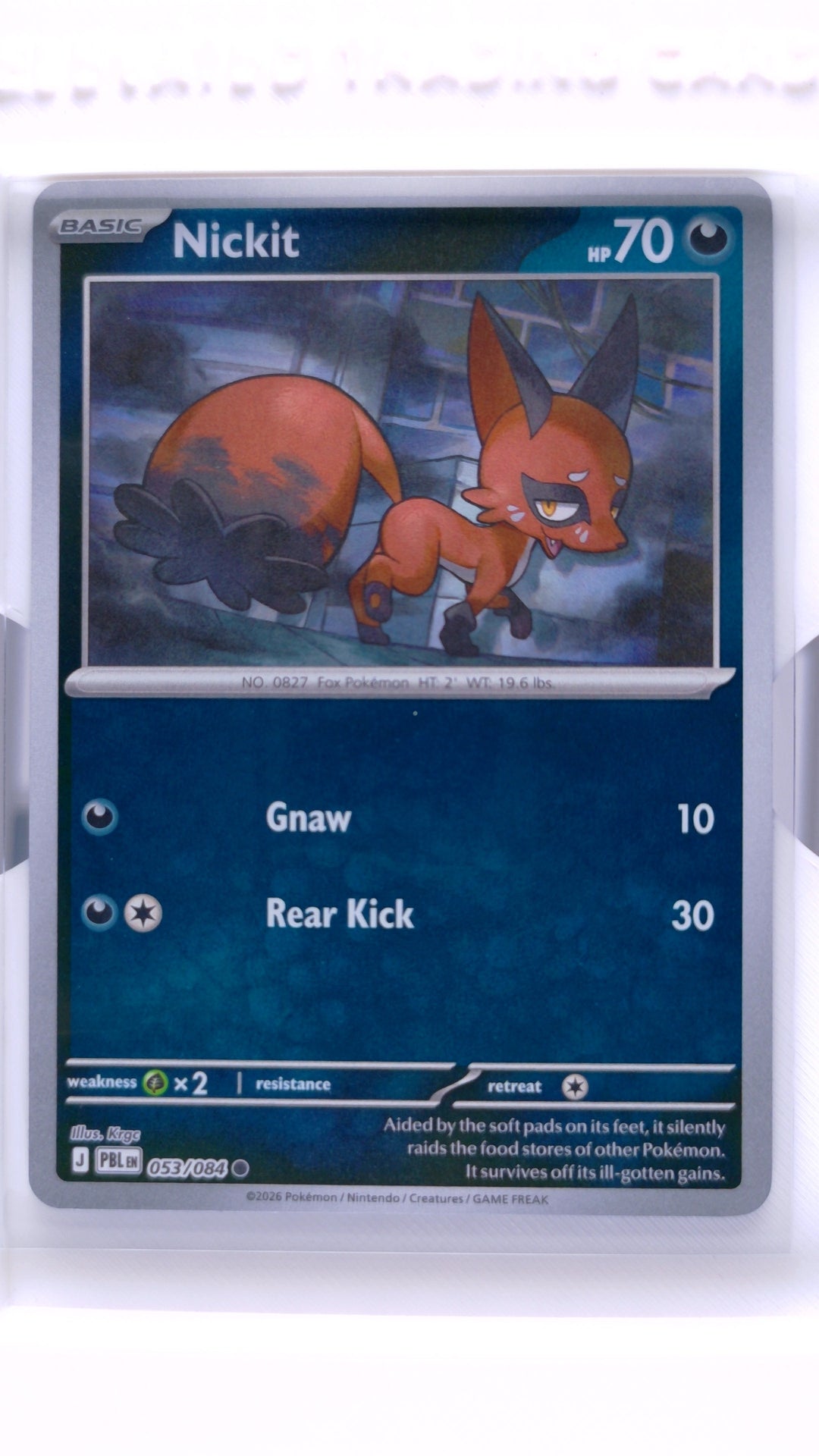 #53 Nickit Reverse Holo Common - front