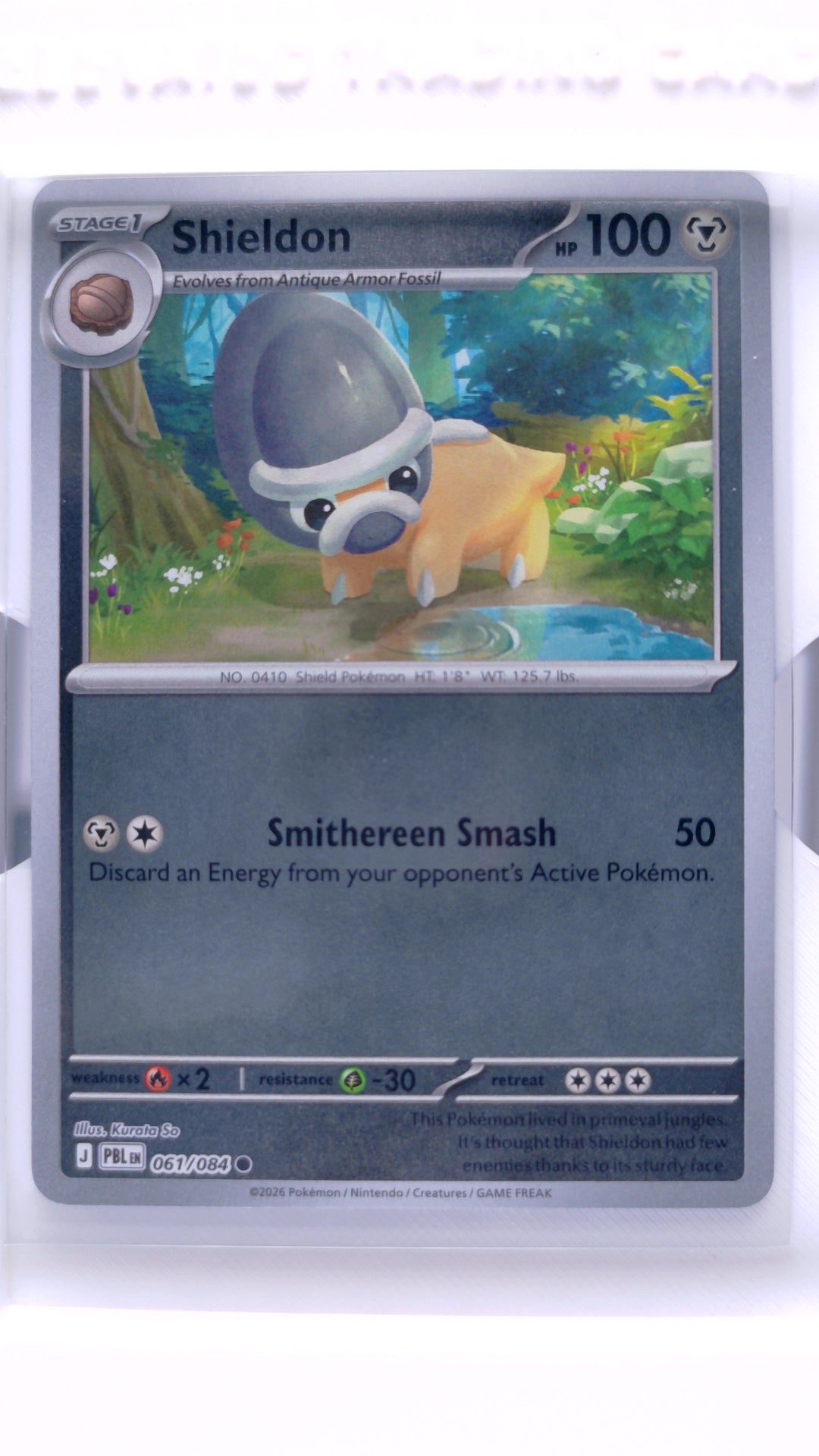 #61 Shieldon Reverse Holo Common - front