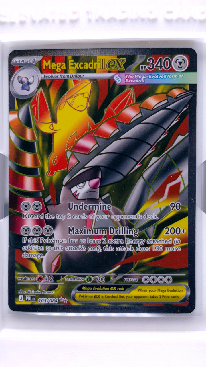 Pokémon TCG: Mega Evolution — Pitch Black Mega Excadrill ex #103/084 Ultra Rare — Front