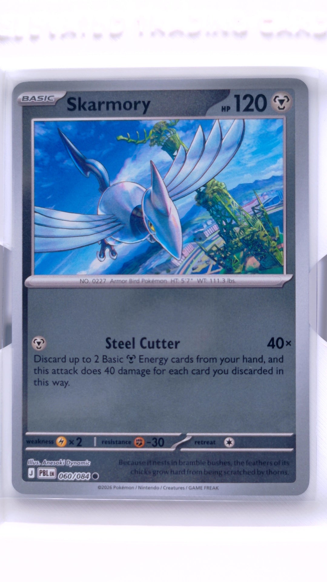 #60 Skarmory Reverse Holo Common - front