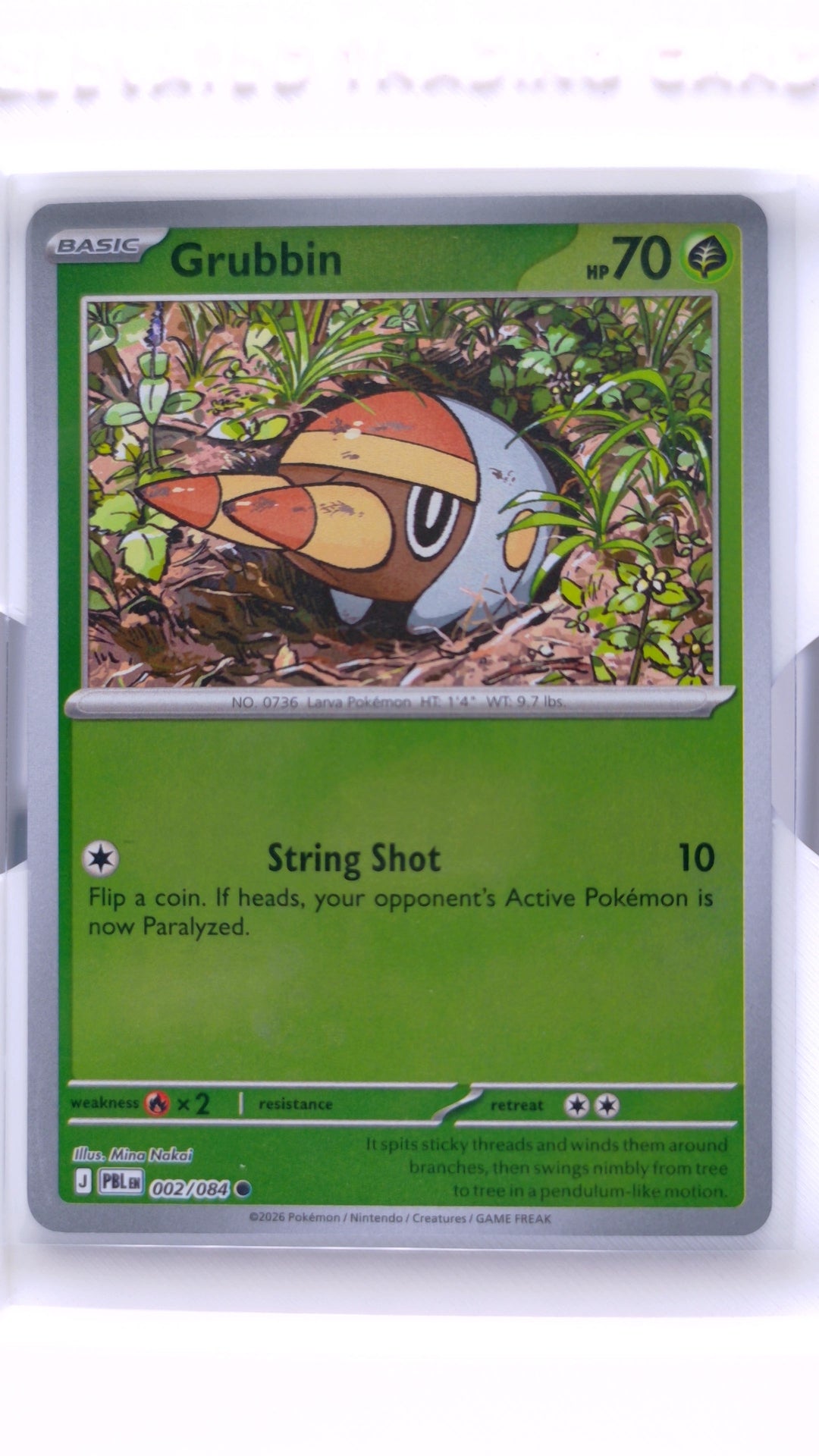 #2 Grubbin Reverse Holo Common - front