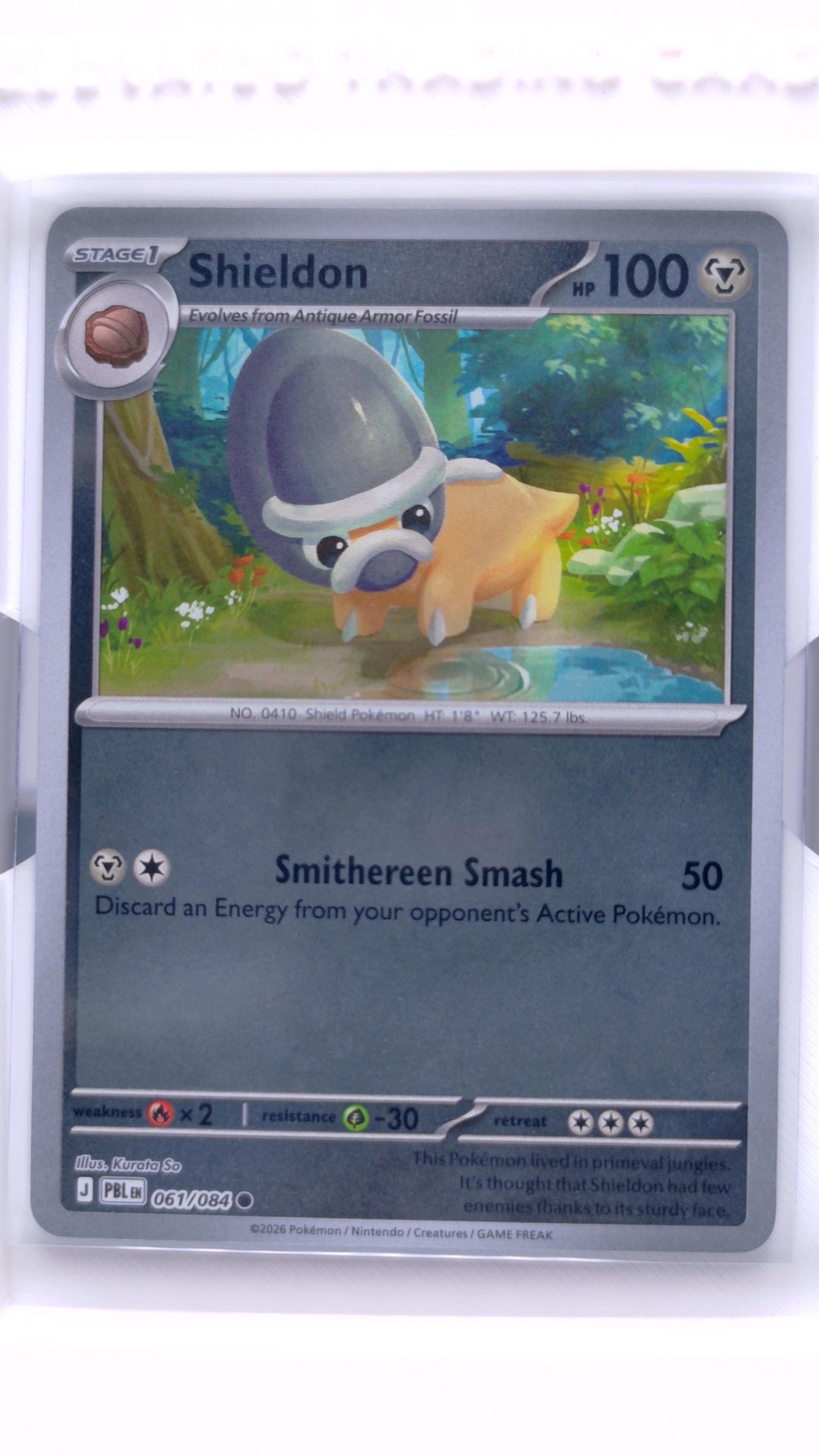 #61 Shieldon Reverse Holo Common - front