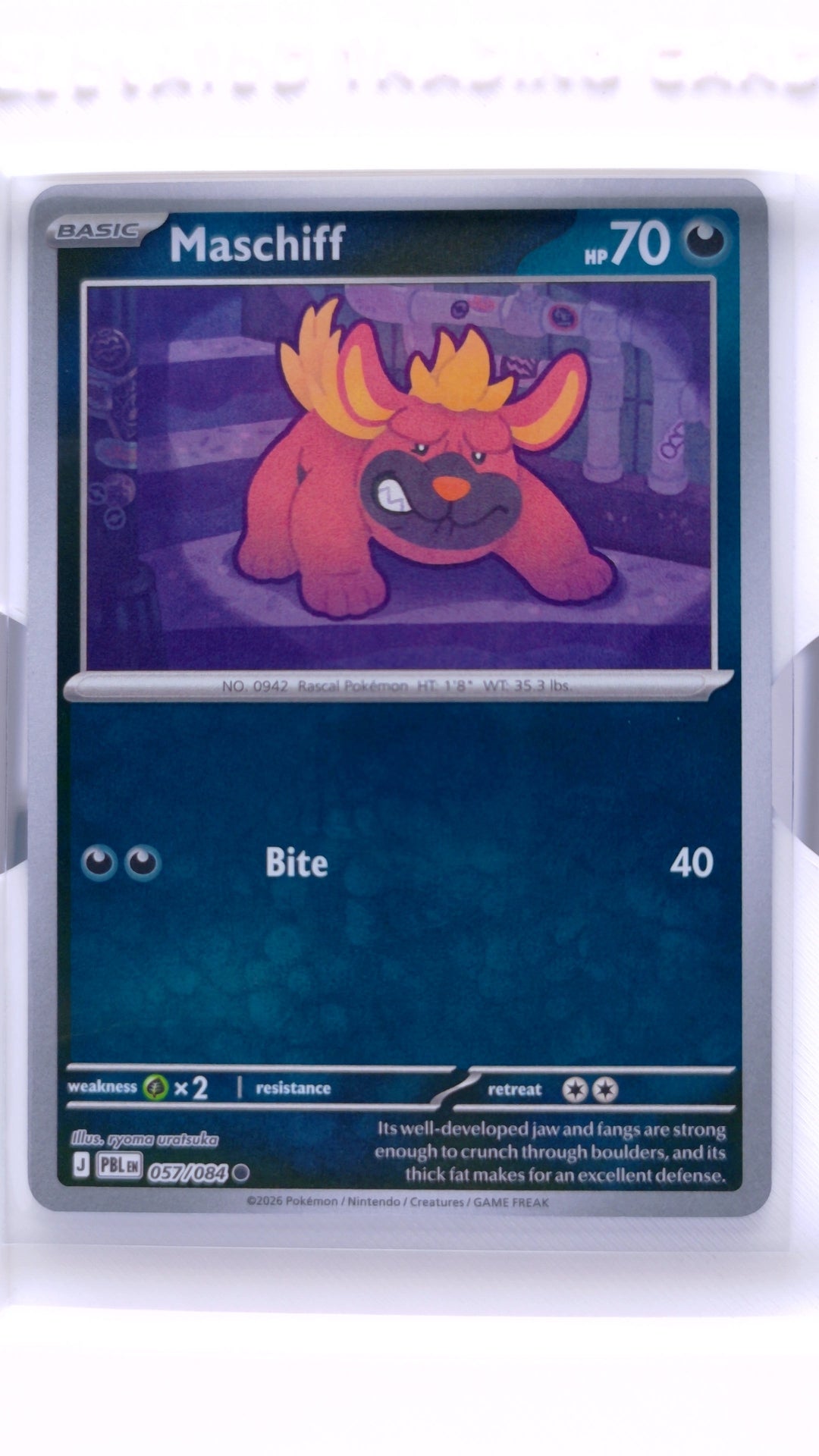 #57 Maschiff Reverse Holo Common - front