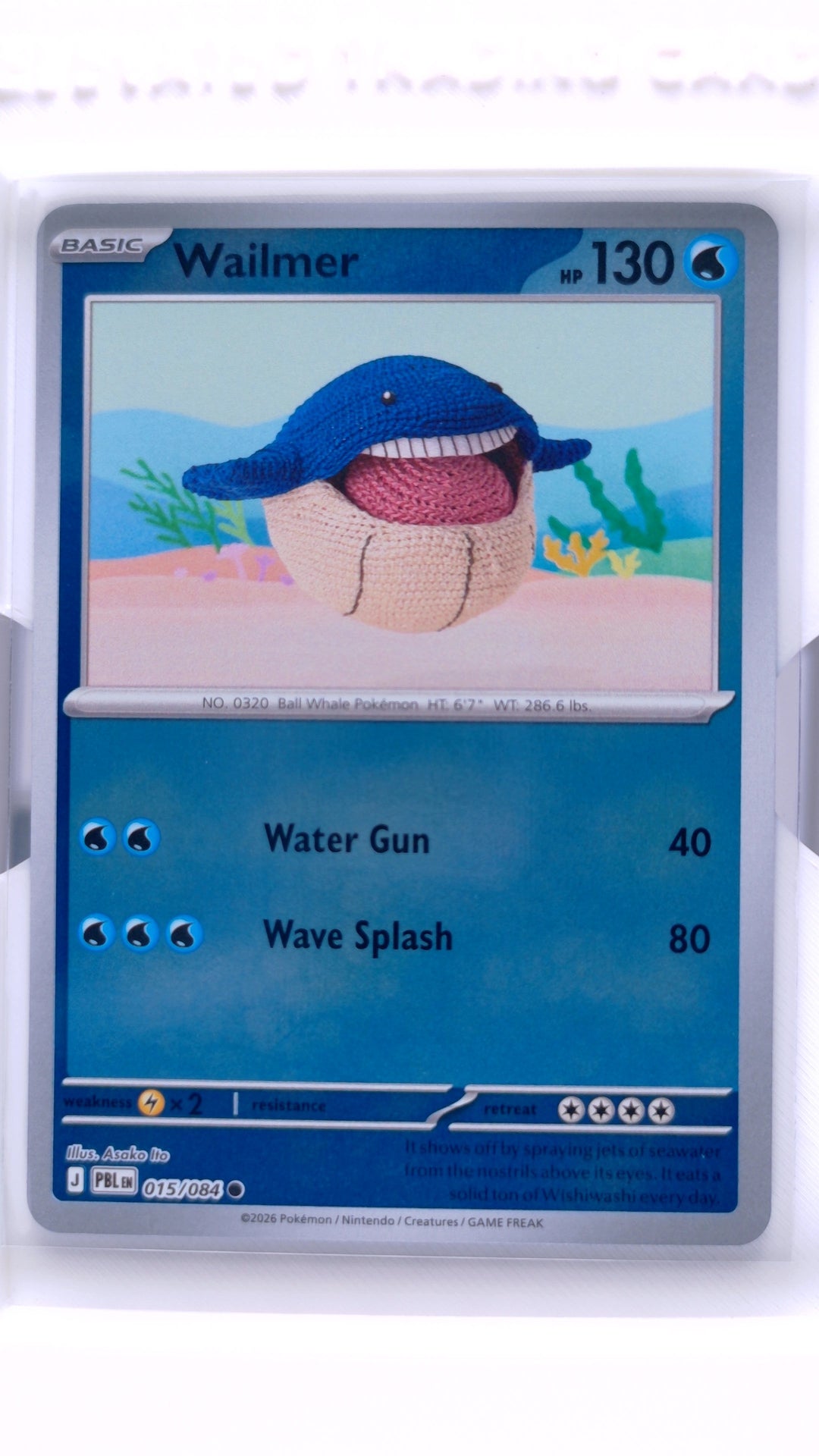 #15 Wailmer Reverse Holo Common - front